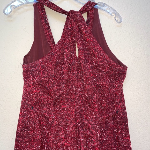 ✅ Converse Burgundy Red White Paisley Dress Medium - Picture 6 of 12
